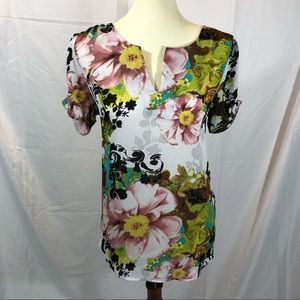 Multi Colored Floral Blouse